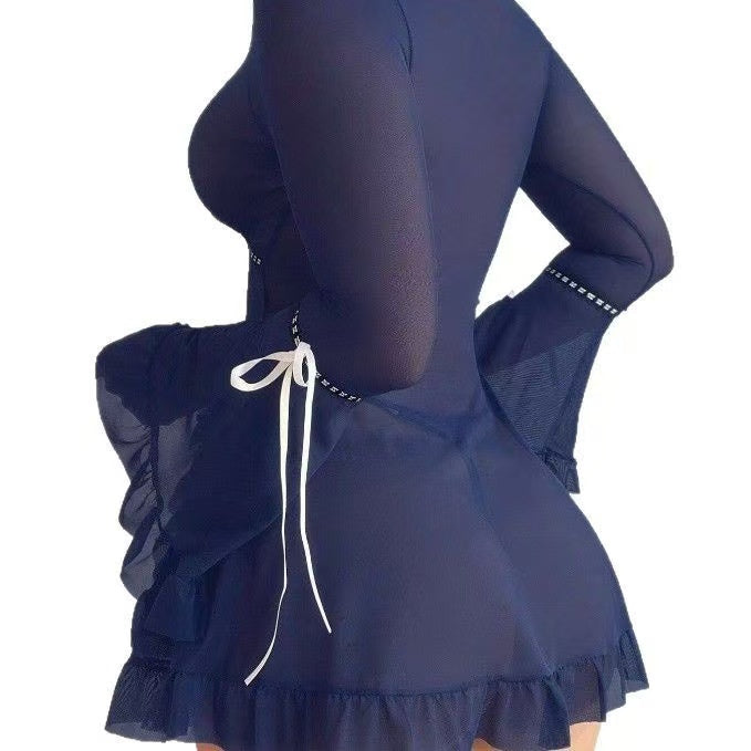 Blue Coquette Ribbon Babydoll