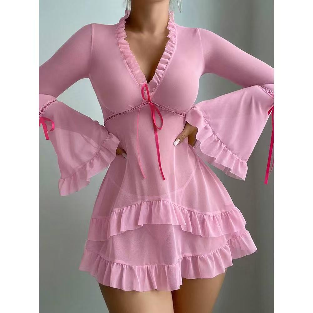 Pink Coquette Ribbon Babydoll