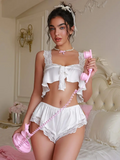 Ivory Lace Pajama Set