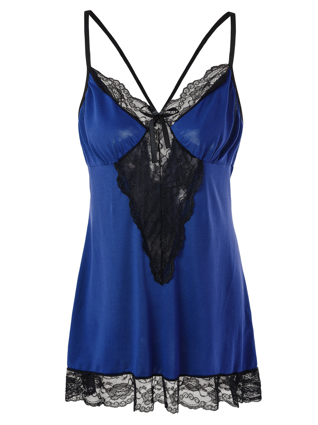 Blue Selena Lace Slip