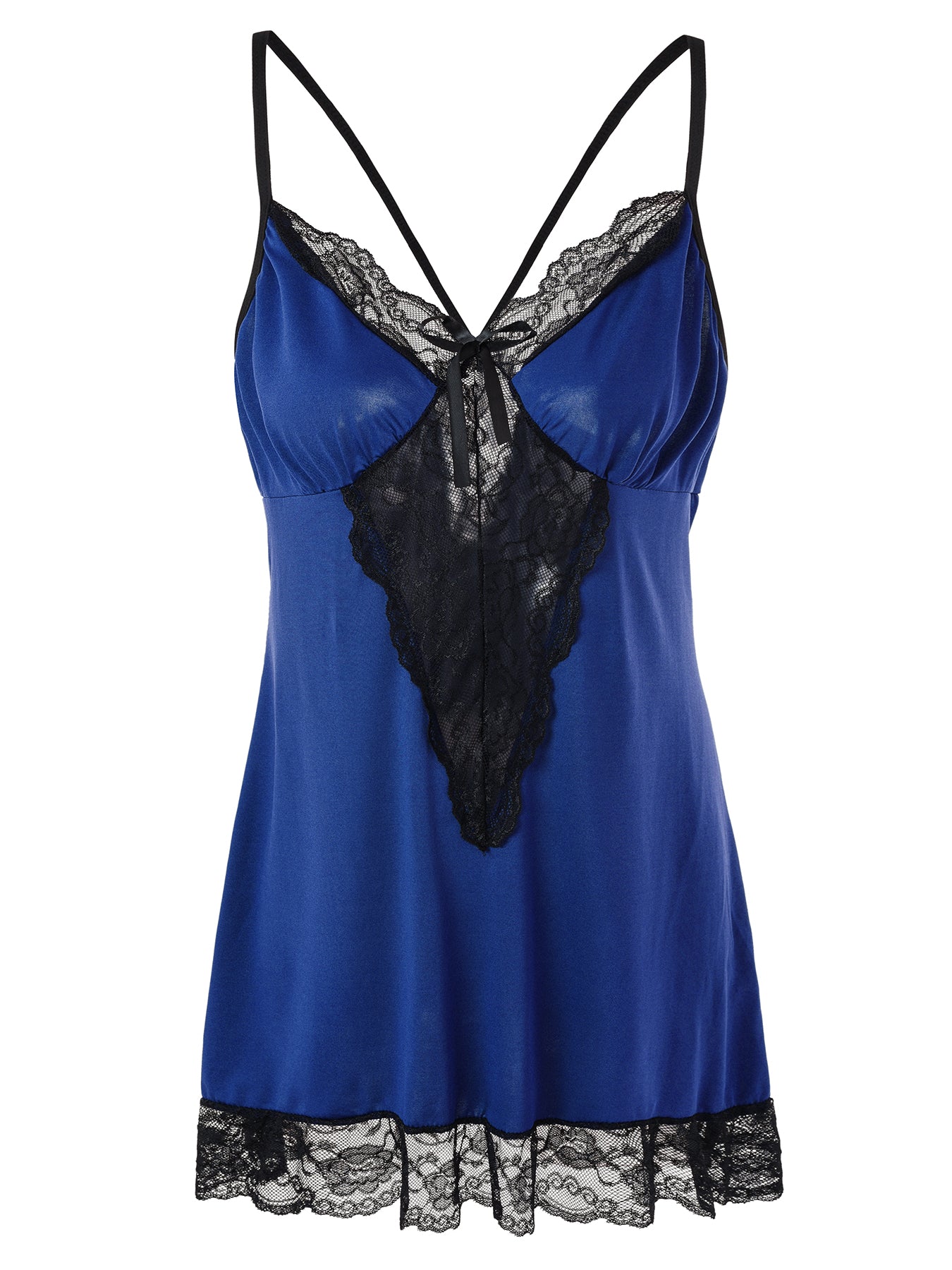 Blue Selena Lace Slip