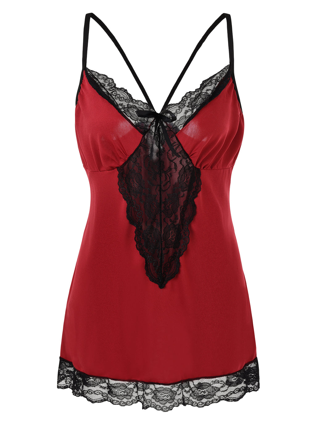 Red Selena Lace Slip