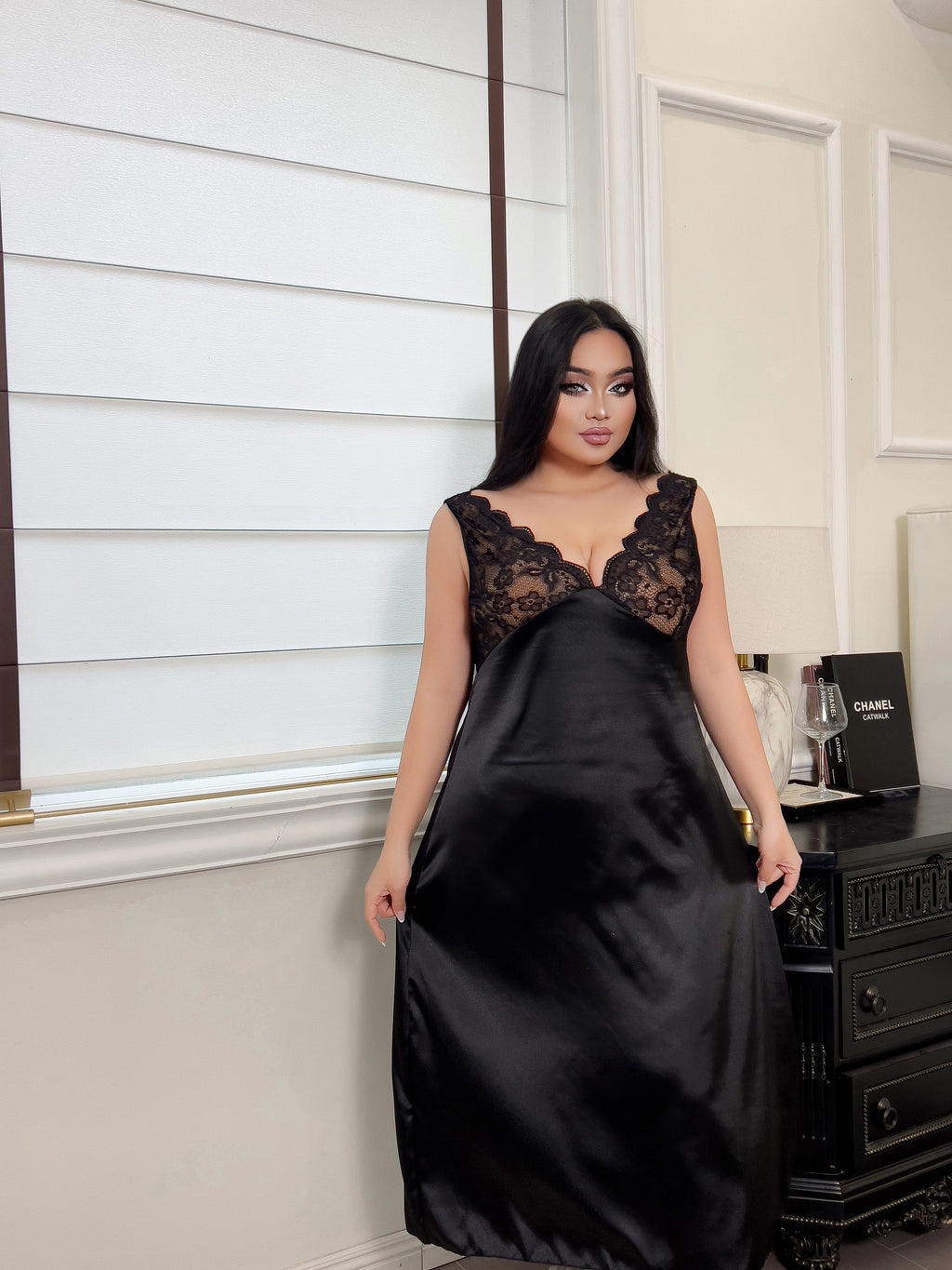 Midnight Lace Nightdress