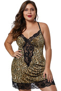 Leopard Print Selena Lace Slip