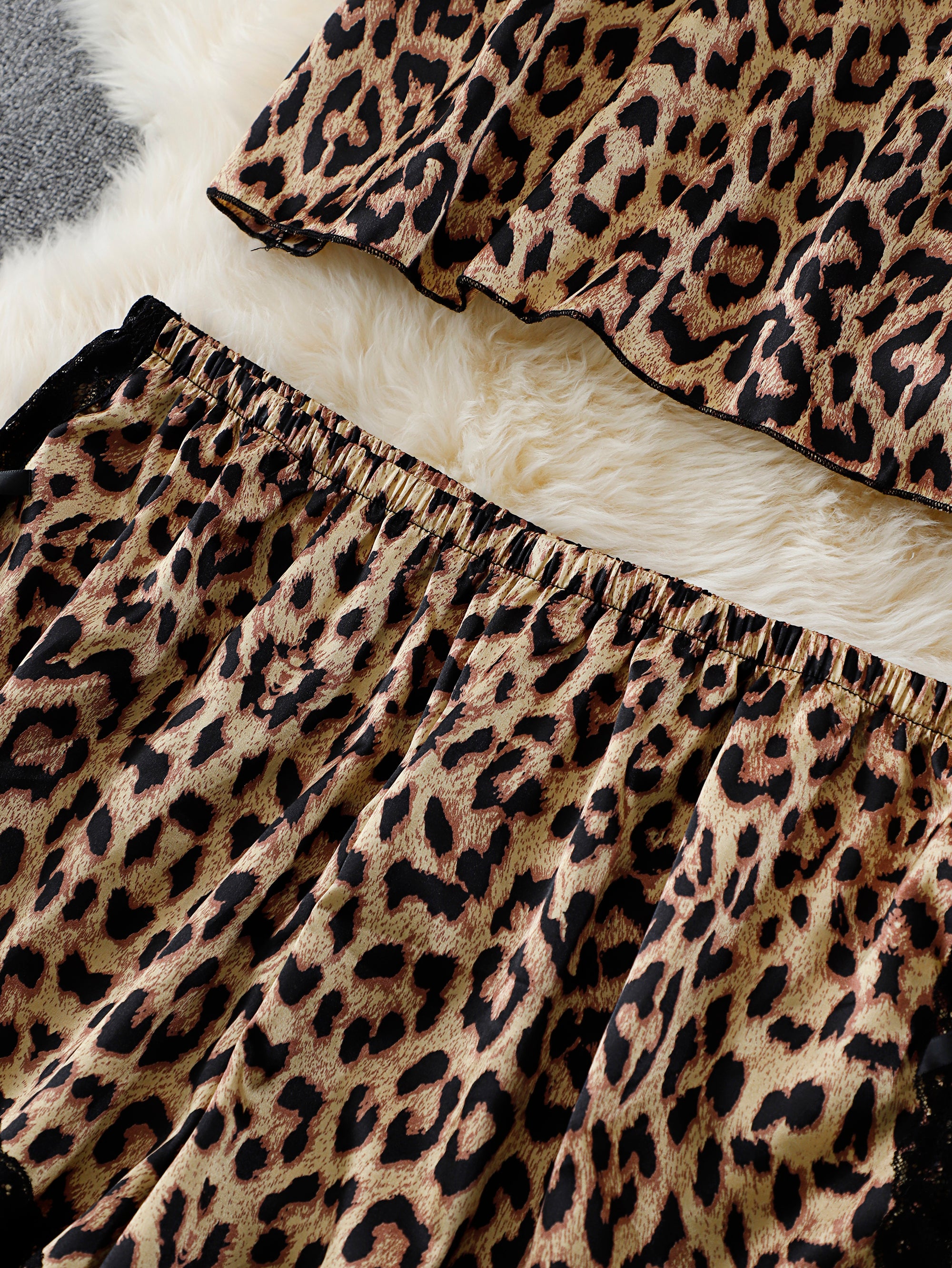 Leopard Charm Pajama Set Subtitle