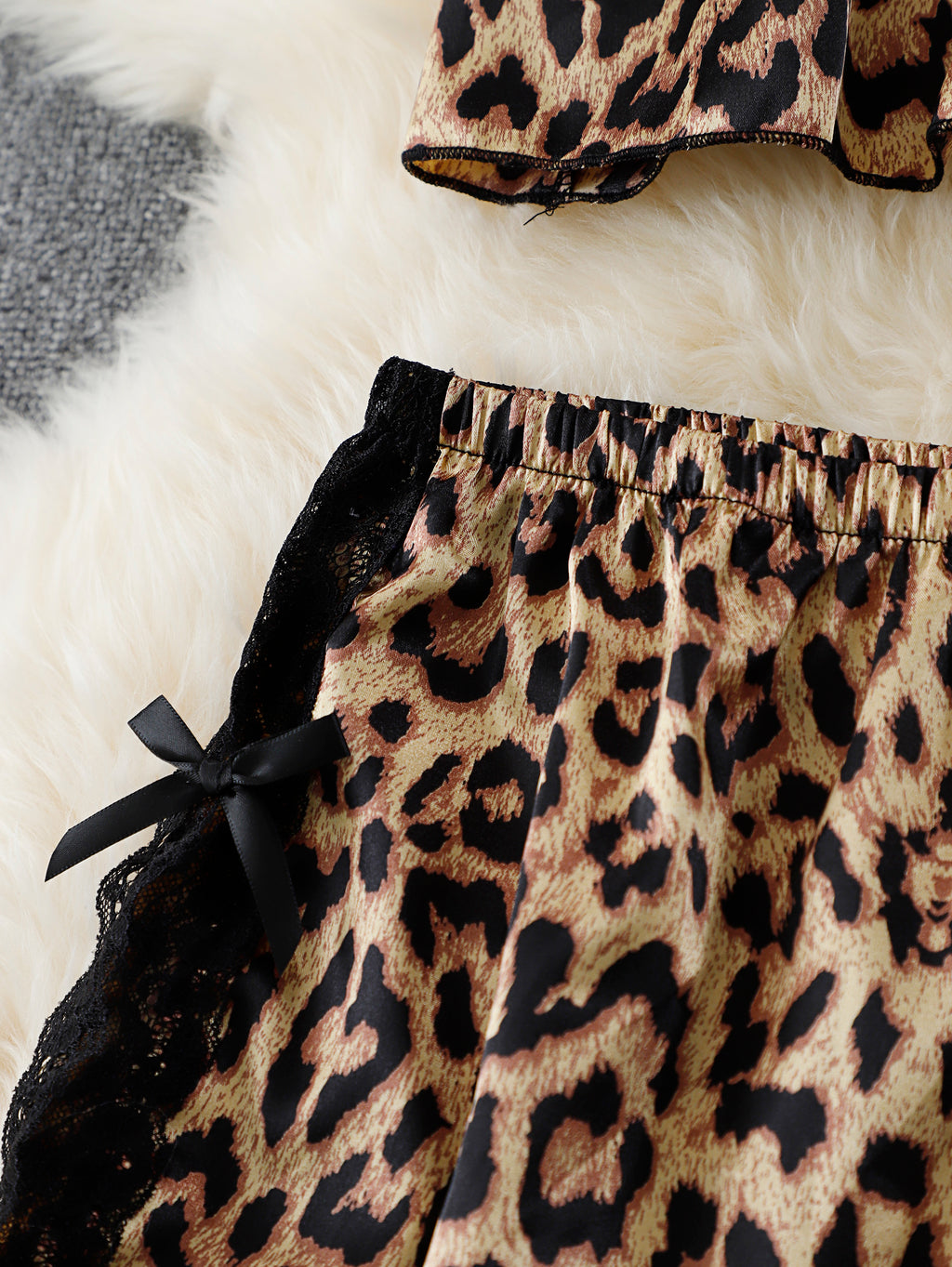 Leopard Charm Pajama Set Subtitle