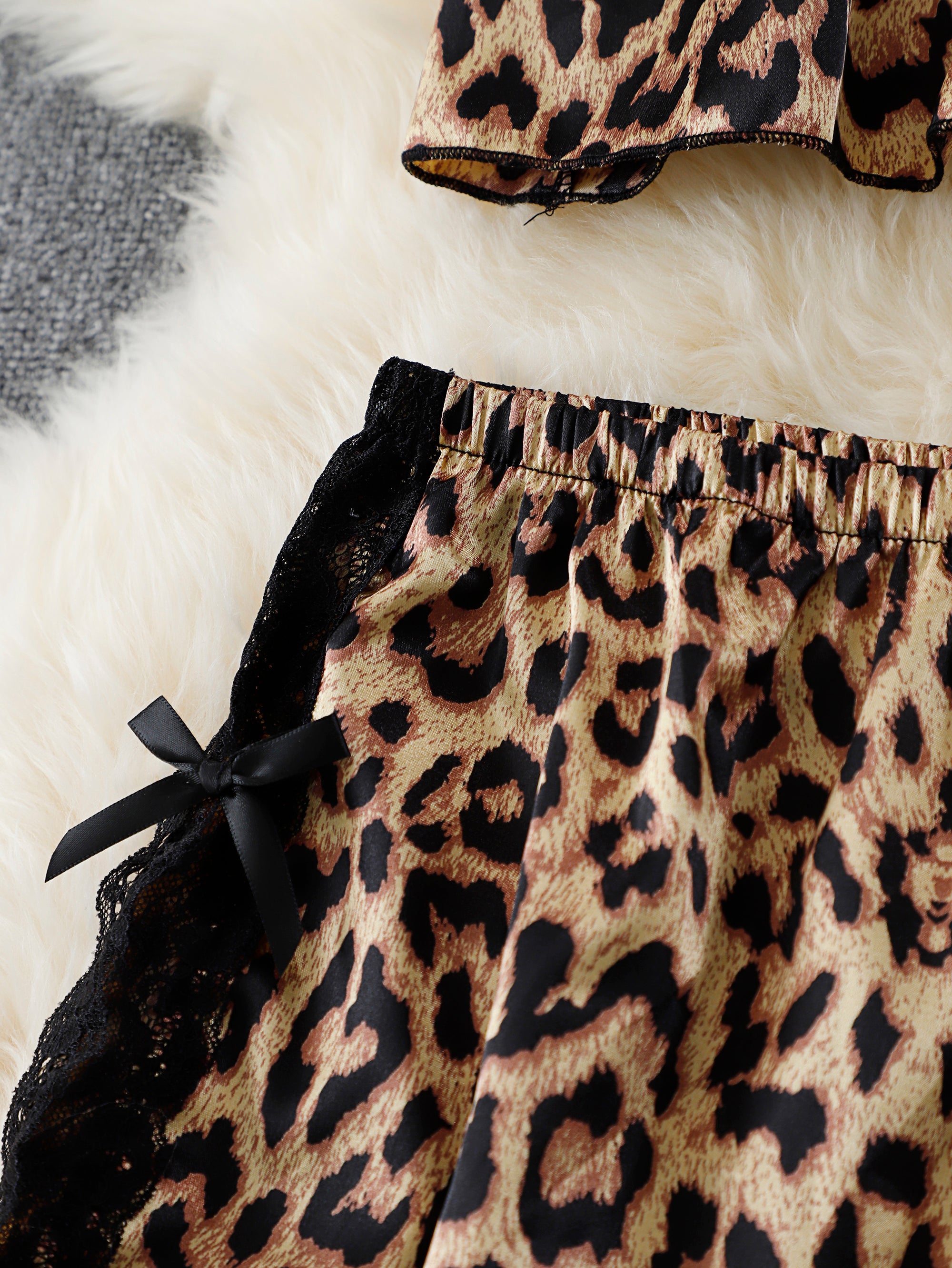 Leopard Charm Pajama Set Subtitle