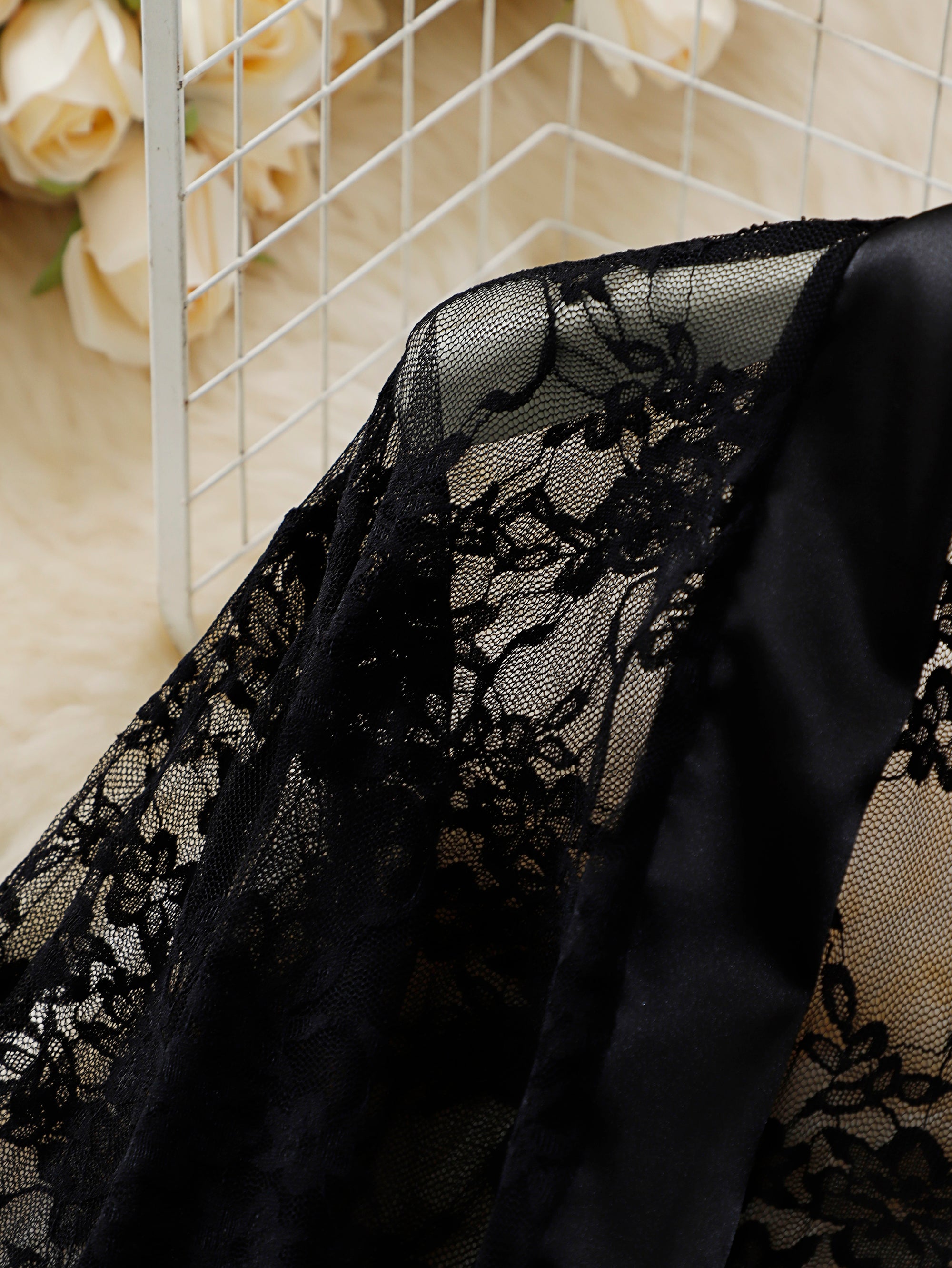 Midnight Lace Robe