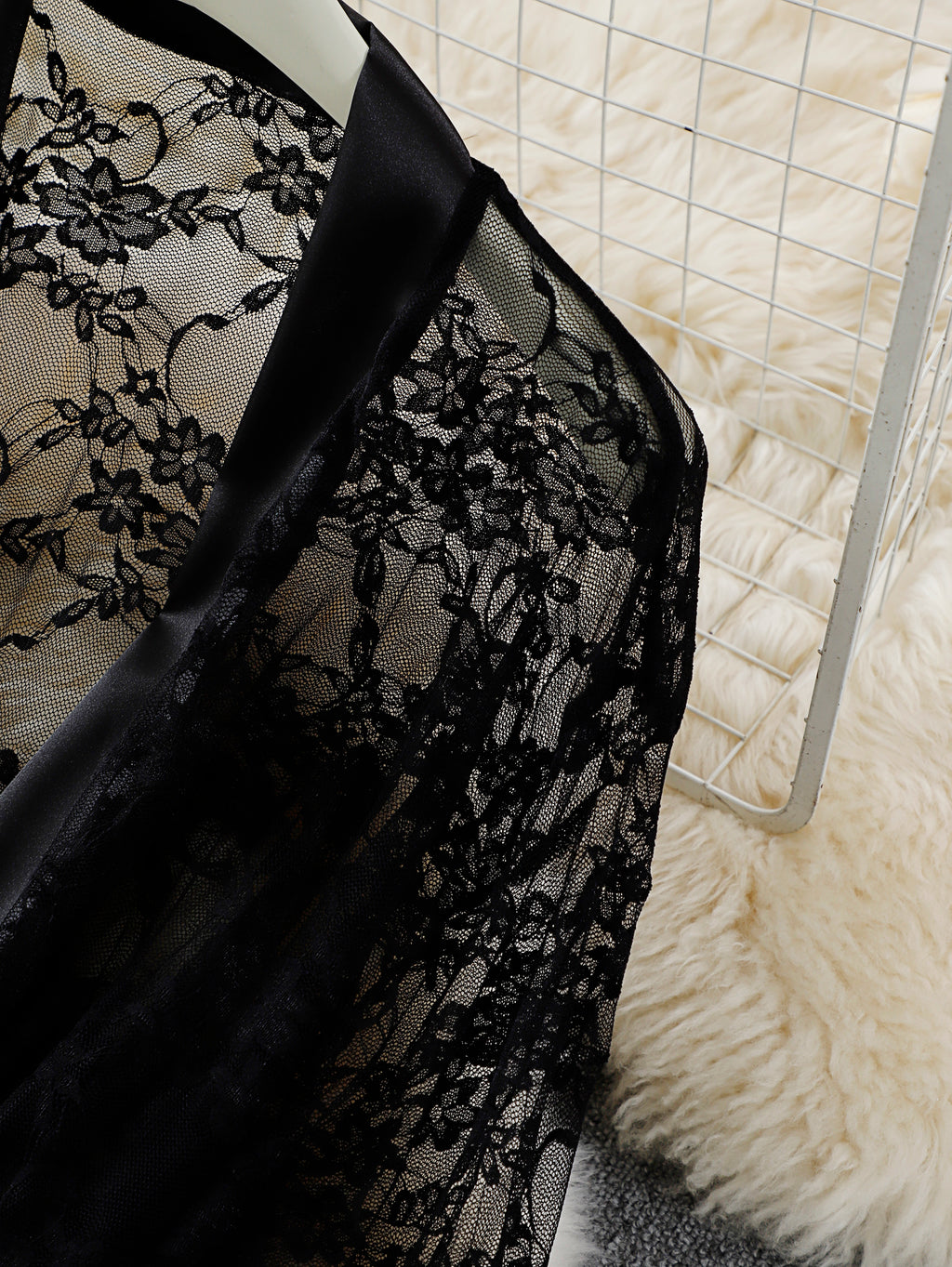 Midnight Lace Robe