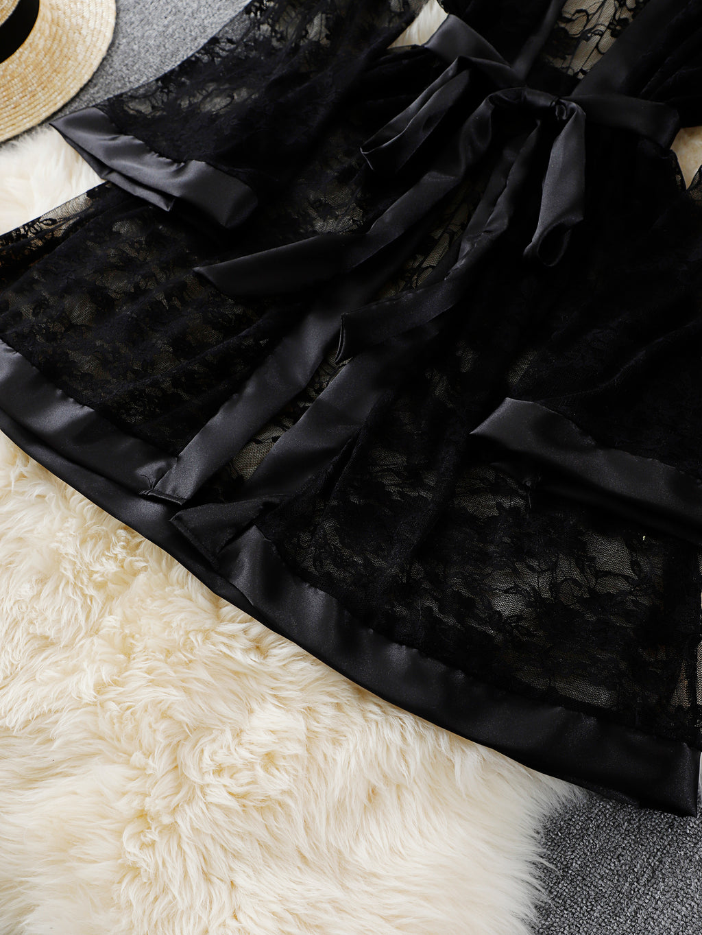 Midnight Lace Robe