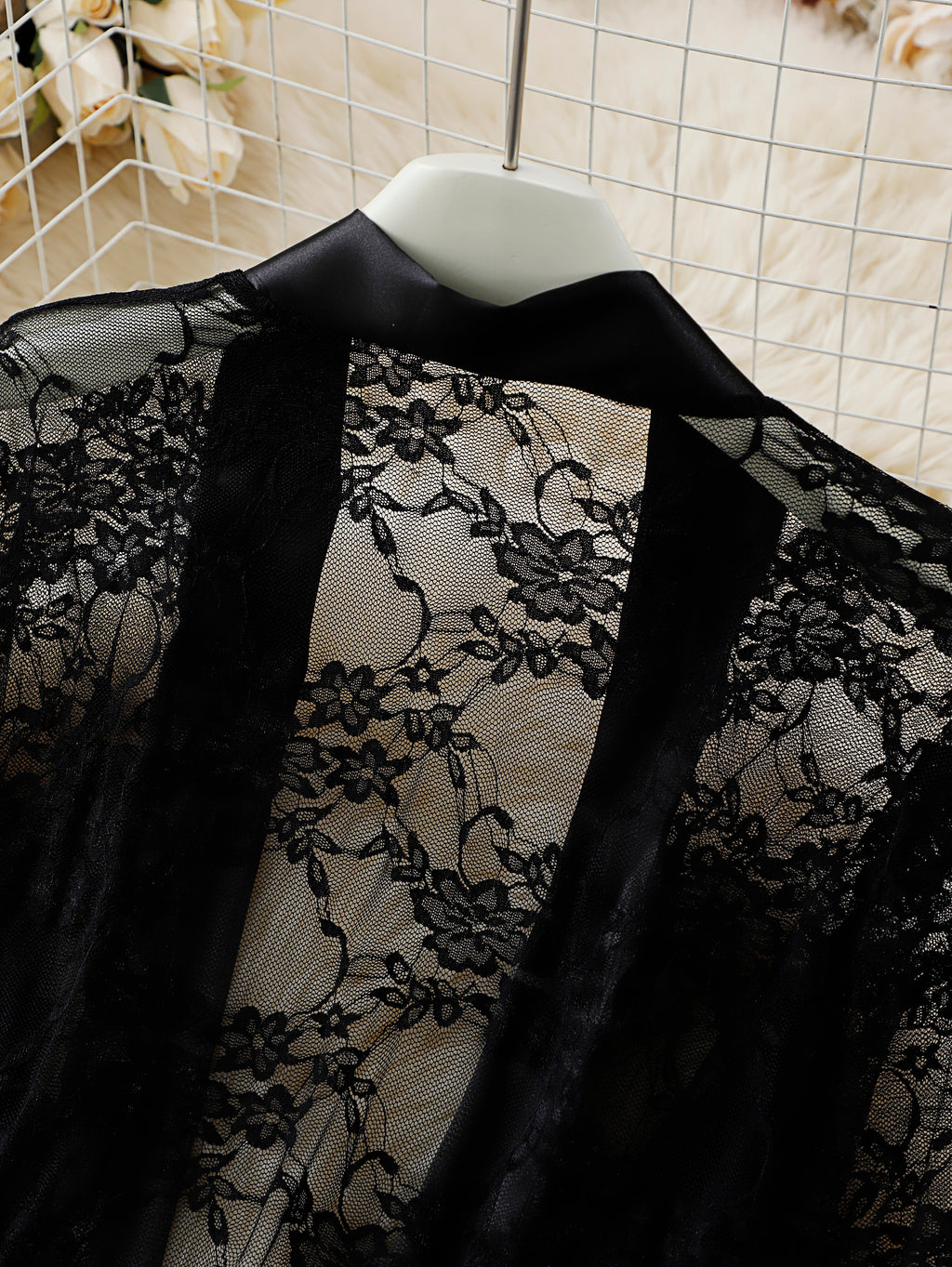 Midnight Lace Robe