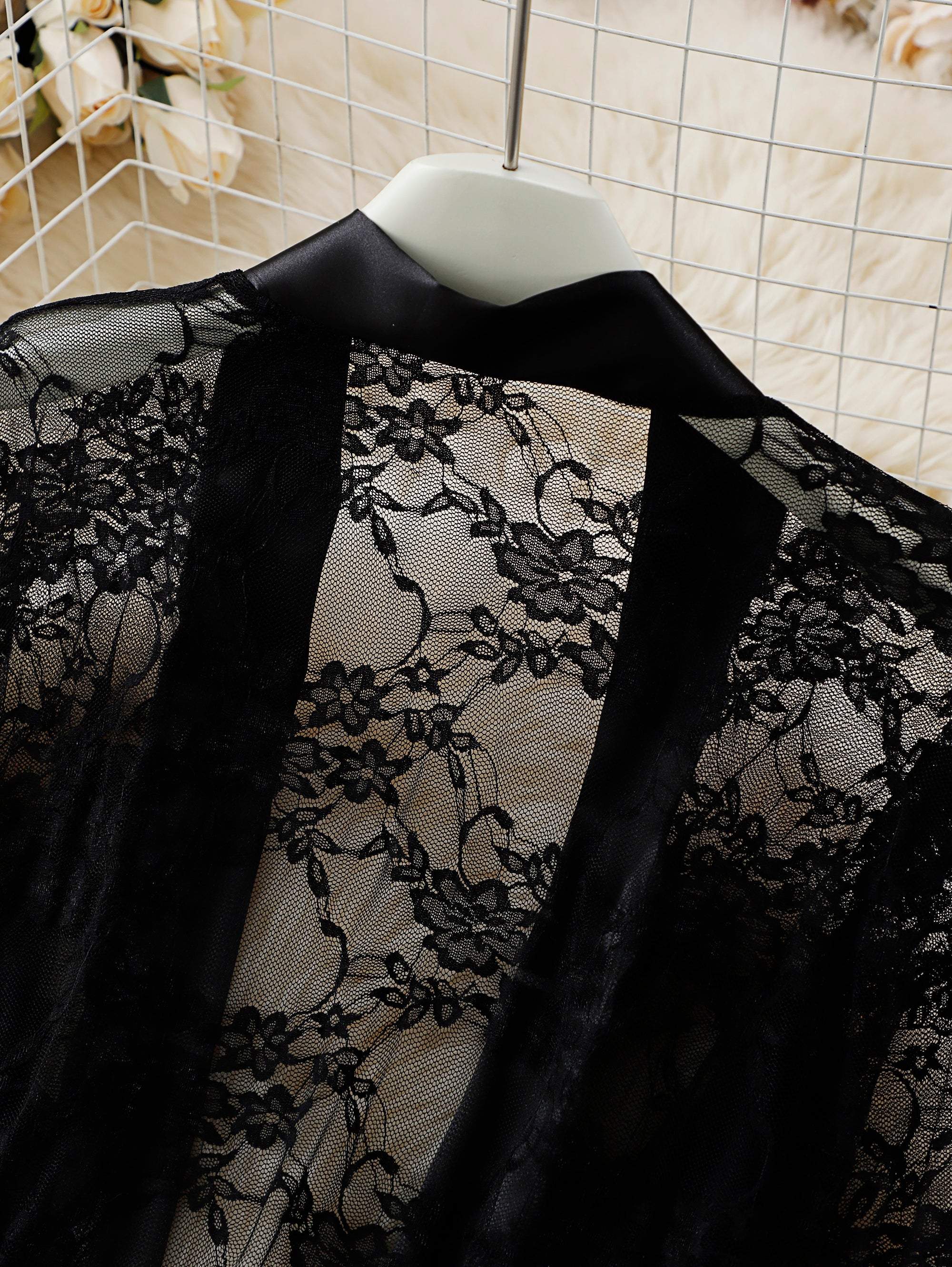 Midnight Lace Robe