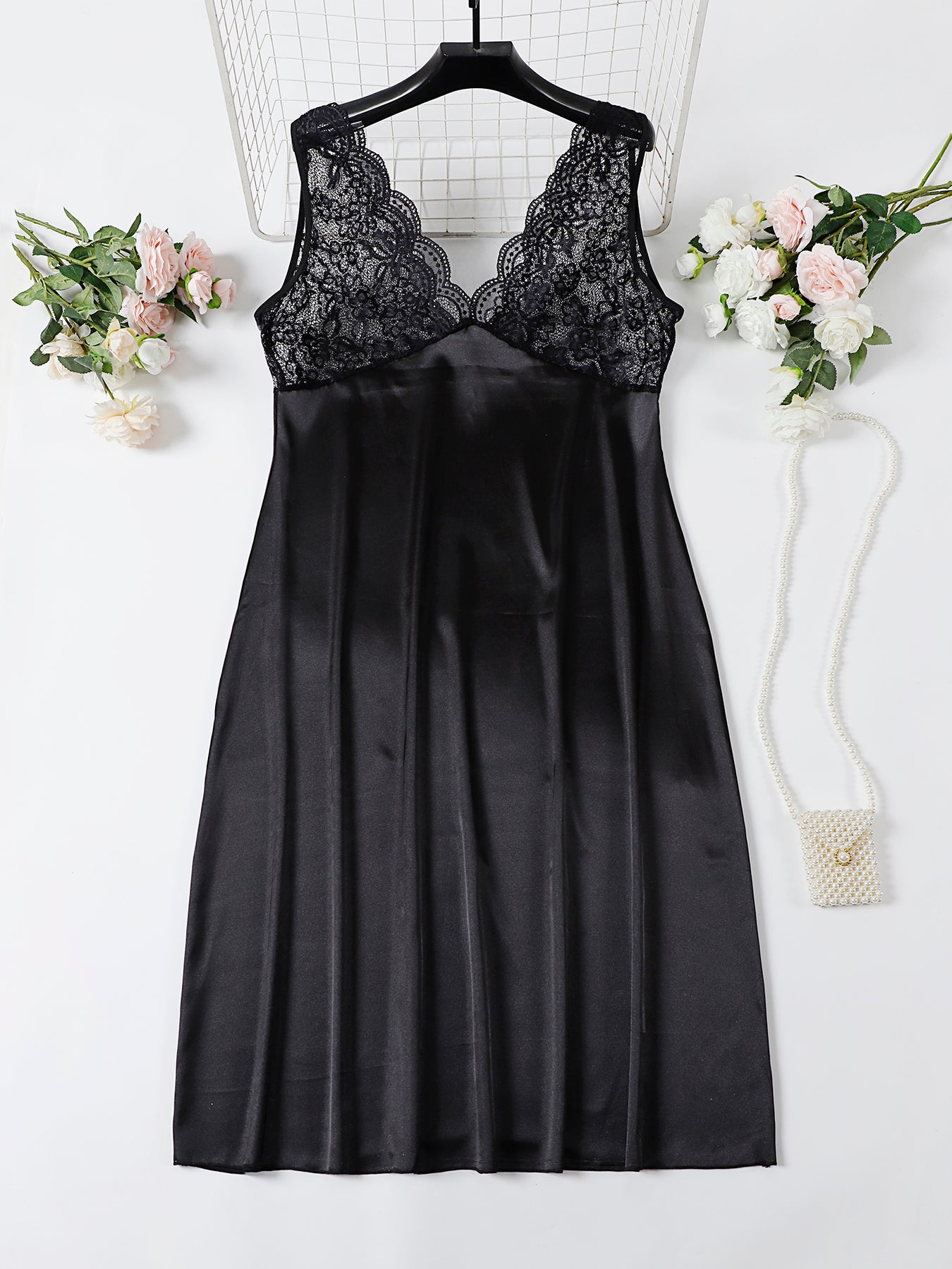 Midnight Lace Nightdress