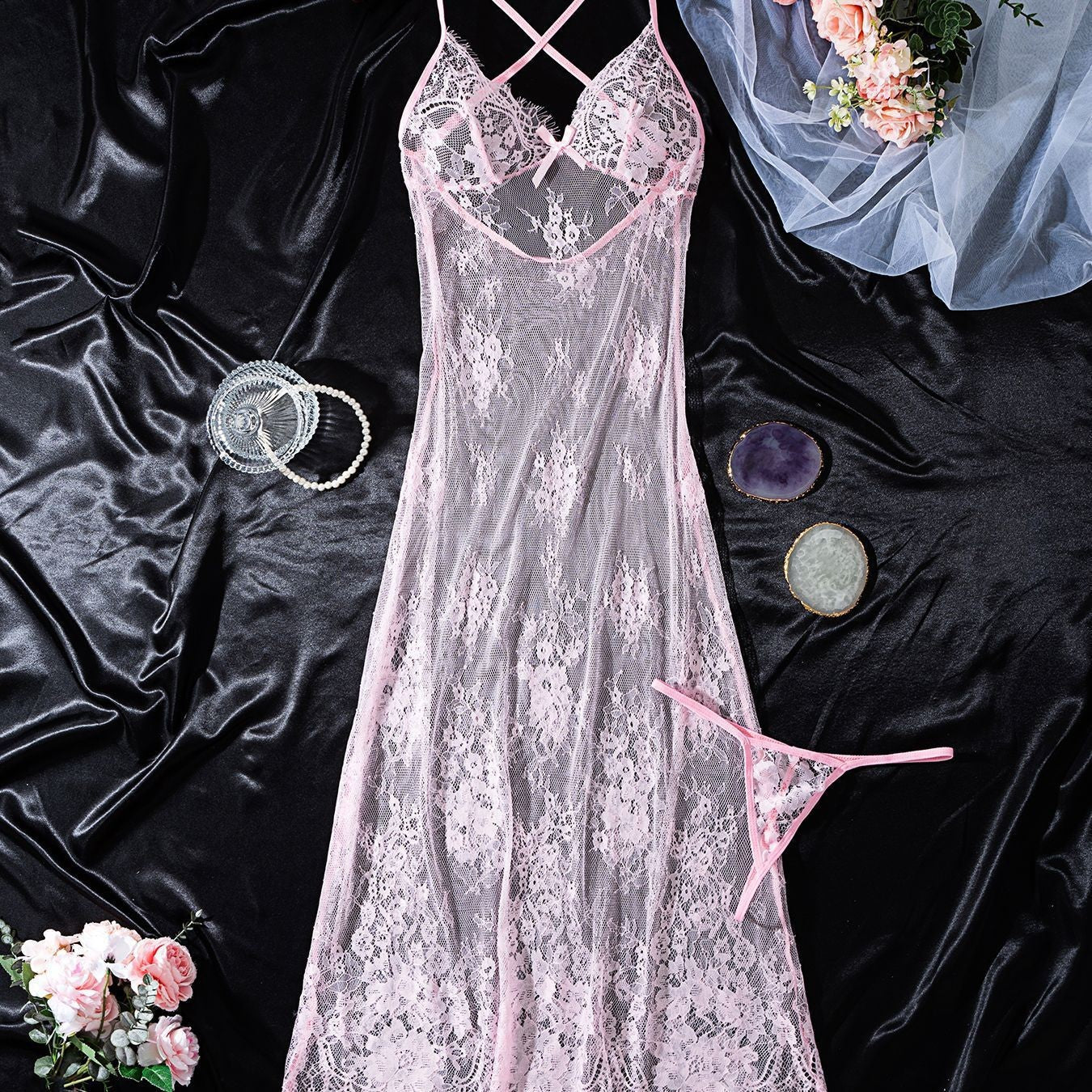 Blush Enchantment Babydoll Set