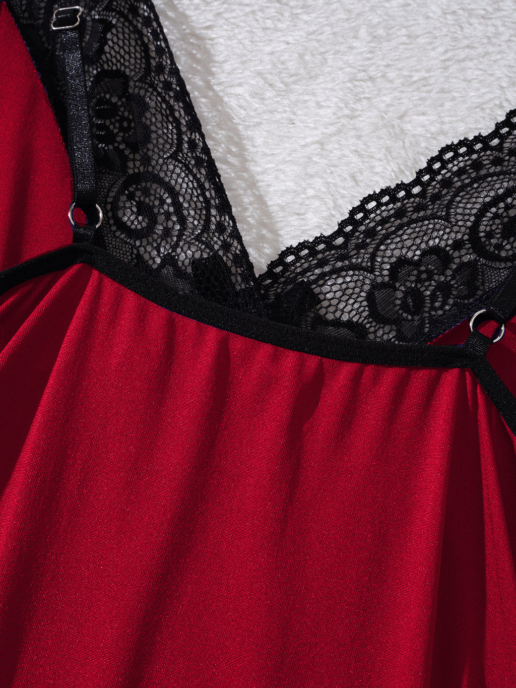 Scarlet Lace Nightdress