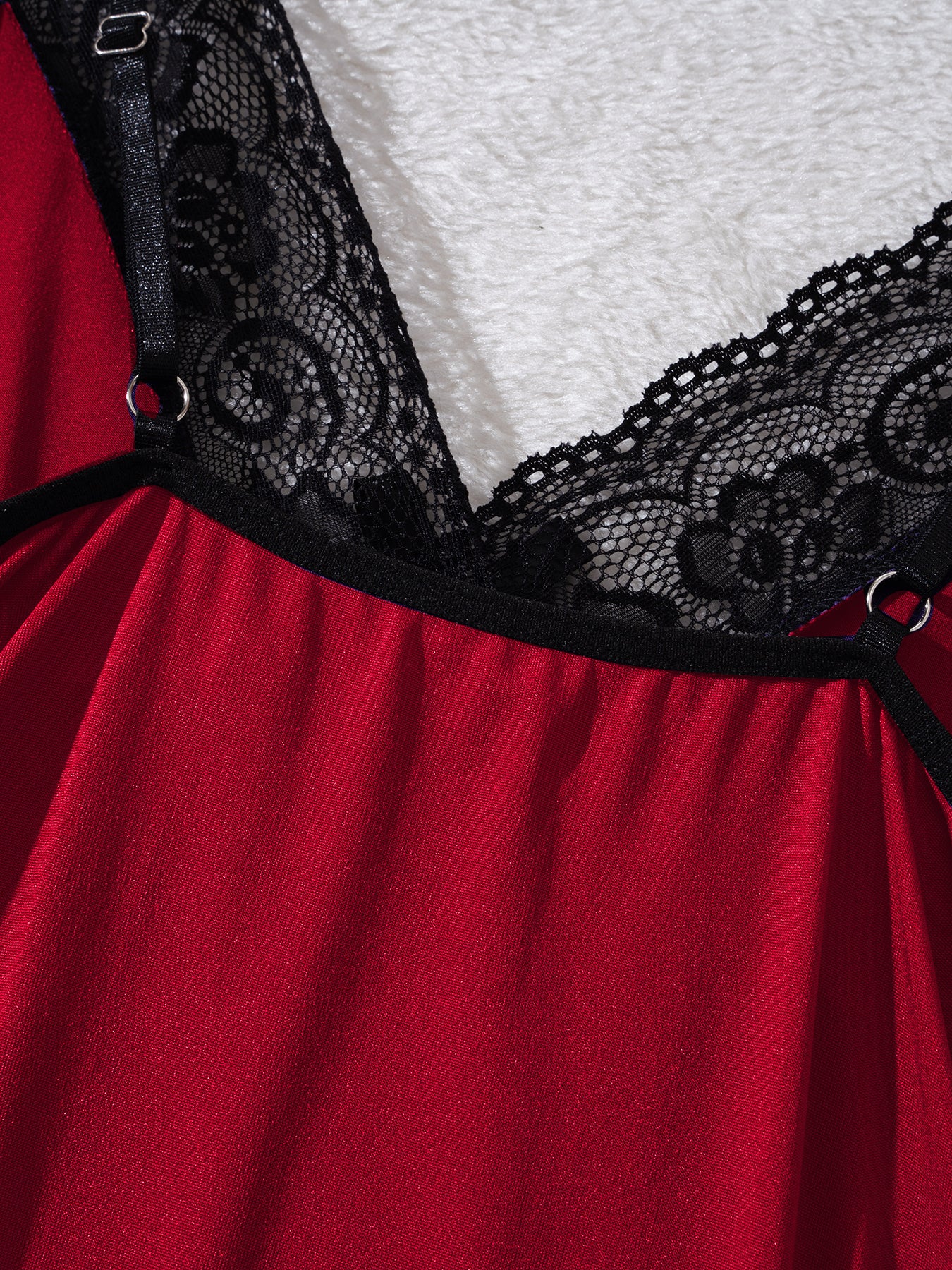 Scarlet Lace Nightdress