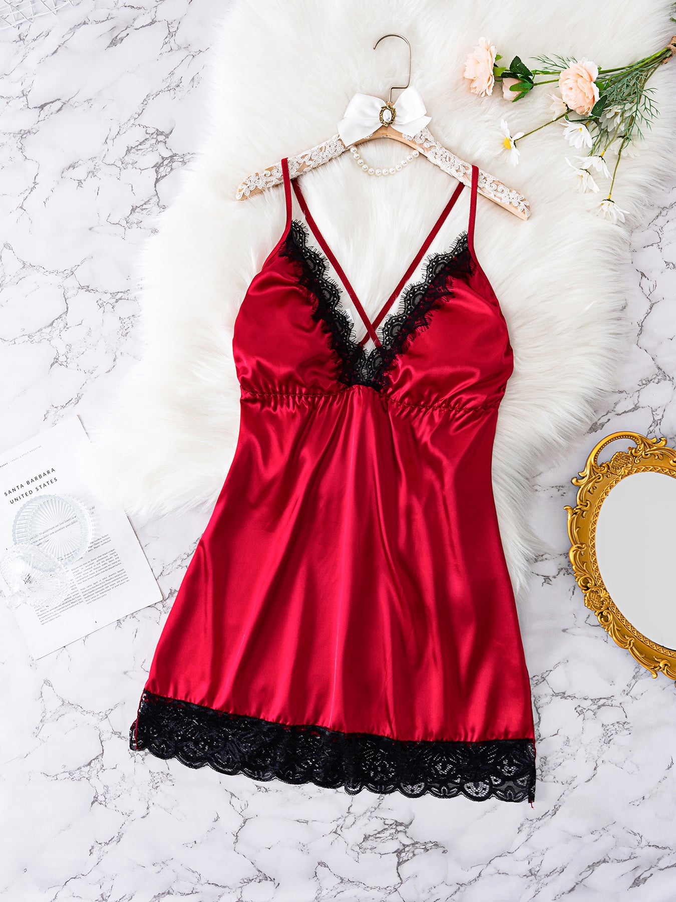 Scarlet Lace Slip