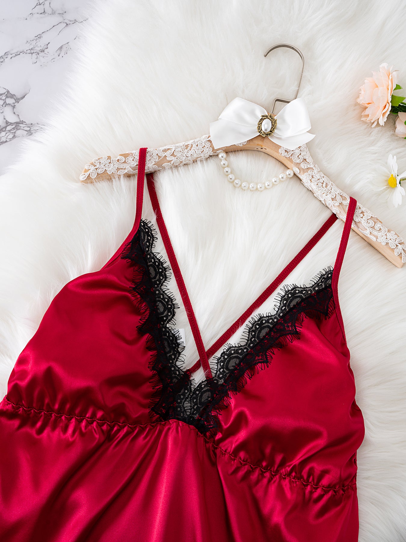 Scarlet Lace Slip